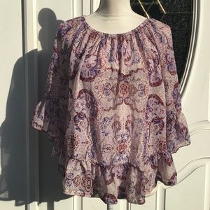 GA7) women’s new white shirt& blue&purple shirt